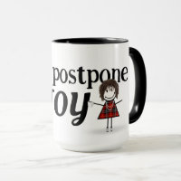 Strichmännchen Girl mit Joyquote