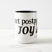 Strichmännchen Girl mit Kaffee-Tasse Tasse (Zentrum)