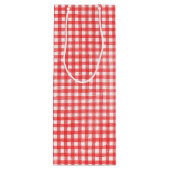 Strichmännchen Girl mit Rotem Wein Geschenktüte Für Weinflaschen (Rückseite)