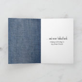 Strichmännchen Girl mit Sneakers Karte (Innenseite)