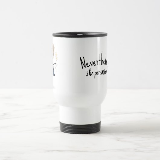 Strichmännchen Girl mit Sneakers und Daisis Reisebecher (Mittel)