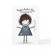 Strichmännchen Girl Mother's Day für Stepama