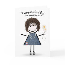 Strichmännchen Girl Mother's Day für Stepama