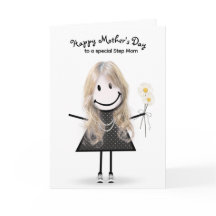 Strichmännchen Girl Mother's Day für Stepama