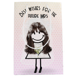 Strichmännchen Girl on Hearls Mittlere Geschenktüte