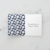 Strichmännchen Girl with Daisies Karte (Innenseite)