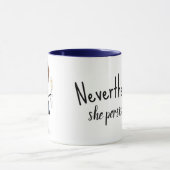 Strichmännchen Girl with Daisies Tasse (Zentrum)