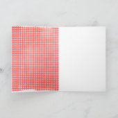 Strichmännchen Girl with Daisis Karte (Innenseite)