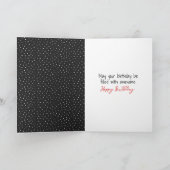 Strichmännchen Girl with Daisis Karte (Innenseite)