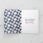 Strichmännchen Girl with Daisis Karte (Innenseite)