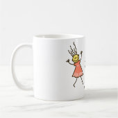 Strichmännchen, glücklich kaffeetasse (Links)