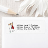 Strichmännchen Golfer (Insitu)