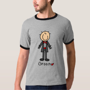 Strichmännchen Groom T - Shirt und Geschenke