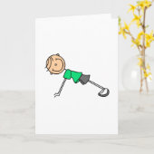 Strichmännchen-Grüne Karte ausüben (Gelbe Blume)