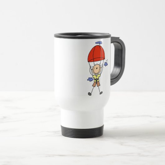 Strichmännchen-Himmel-Taucher-Tassen Reisebecher (VorderseiteRechts)