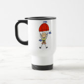 Strichmännchen-Himmel-Taucher-Tassen Reisebecher (Links)