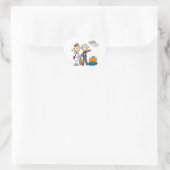 Strichmännchen Hochzeit Flitterwochen T - Shirt un Herz-Aufkleber (Tasche)