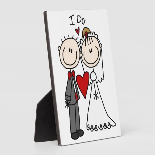 Strichmännchen Hochzeit und Hochzeit Fotoplatte (Seite)