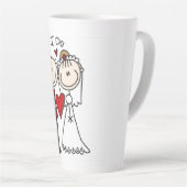 Strichmännchen Hochzeit und Hochzeit Milchtasse (Rechte Ecke)