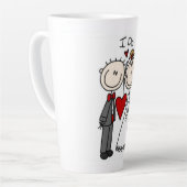 Strichmännchen Hochzeit und Hochzeit Milchtasse (Linke Ecke)