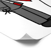 Strichmännchen Hochzeit und Hochzeit Poster (Ecke)