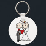 Strichmännchen Hochzeit und Hochzeit Schlüsselanhänger<br><div class="desc">Schaffen Sie sich Ihr eigenes Ich,  Hochzeit Braut und Bräutigam Strichmännchen.</div>