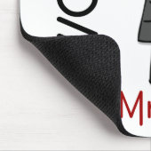 Strichmännchen-Hochzeits-Paar-Herr u. Frau Always Mousepad (Ecke)