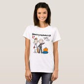 Strichmännchen Honeymooner T - Shirt und Geschenke (Vorne ganz)