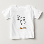 Strichmännchen-Huhn-T-Shirts und Geschenke Baby T-shirt (Vorderseite)