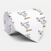 Strichmännchen-Huhn-T-Shirts und Geschenke Krawatte (Gerollt)