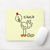 Strichmännchen-Huhn-T-Shirts und Geschenke Mousepad (Mit Mouse)