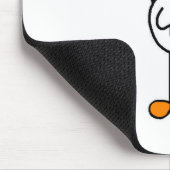 Strichmännchen-Huhn-T-Shirts und Geschenke Mousepad (Ecke)
