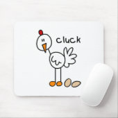 Strichmännchen-Huhn-T-Shirts und Geschenke Mousepad (Mit Mouse)