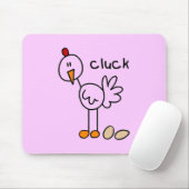 Strichmännchen-Huhn-T-Shirts und Geschenke Mousepad (Mit Mouse)
