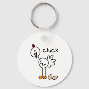 Strichmännchen-Huhn-T-Shirts und Geschenke Schlüsselanhänger