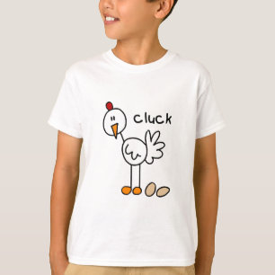 Strichmännchen-Huhn-T-Shirts und Geschenke T-Shirt
