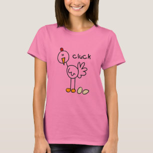 Strichmännchen-Huhn-T-Shirts und Geschenke T-Shirt