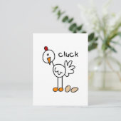 Strichmännchen Hühnerhemden und Geschenke Postkarte (Stehend Vorderseite)