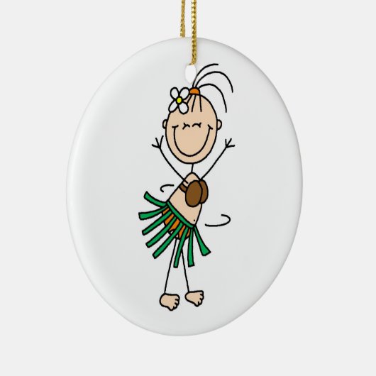 Strichmännchen Hula Dance Ornament (Rechts)