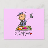 Strichmännchen I Scrapbook Tshirts und Geschenke Postkarte (Vorderseite)
