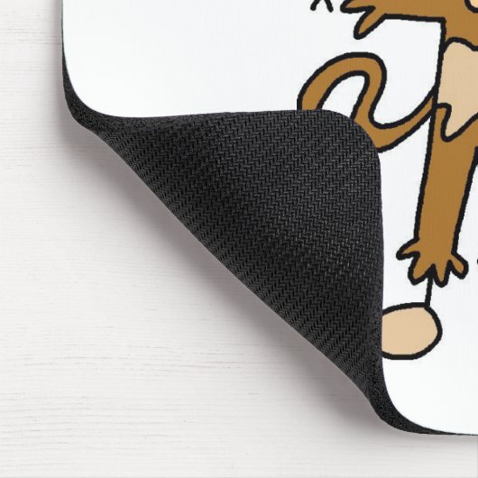 Strichmännchen im Affe-Anzug Mousepad (Ecke)