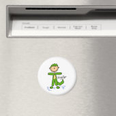 Strichmännchen im Alligator-Anzug-Magnet Magnet (In Situ (Geschirrspüler))