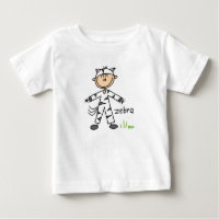 Strichmännchen im Zebra-Anzugs-Shirt