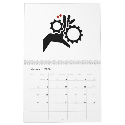 Strichmännchen in Gefahr Wieder 2025 Kalender (Feb 2026)