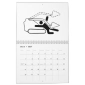 Strichmännchen in Gefahr Wieder 2025 Kalender (Mär 2027)