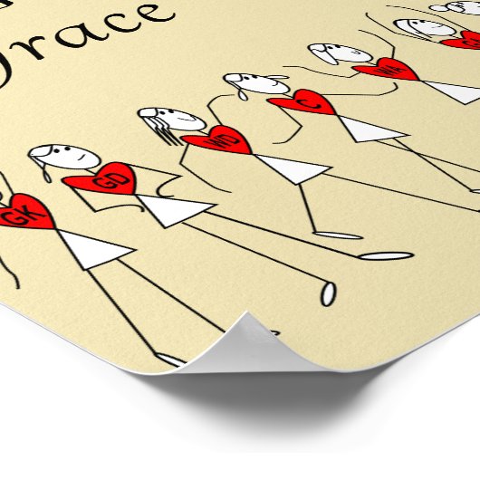 Strichmännchen Inspiration Netball Zitat Poster (Ecke)