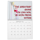 Strichmännchen Inspiration Zitate Netball 2019 Kalender (Feb 2027)