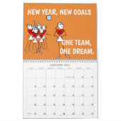 Strichmännchen Inspiration Zitate Netball 2023 Kalender (Jan 2027)