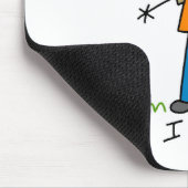 Strichmännchen Jäger Mousepad (Ecke)