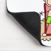 Strichmännchen-Junge I Entspanne mich Mousepad (Ecke)